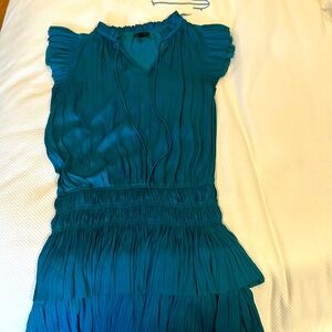 Current Air pleat swing dress in green